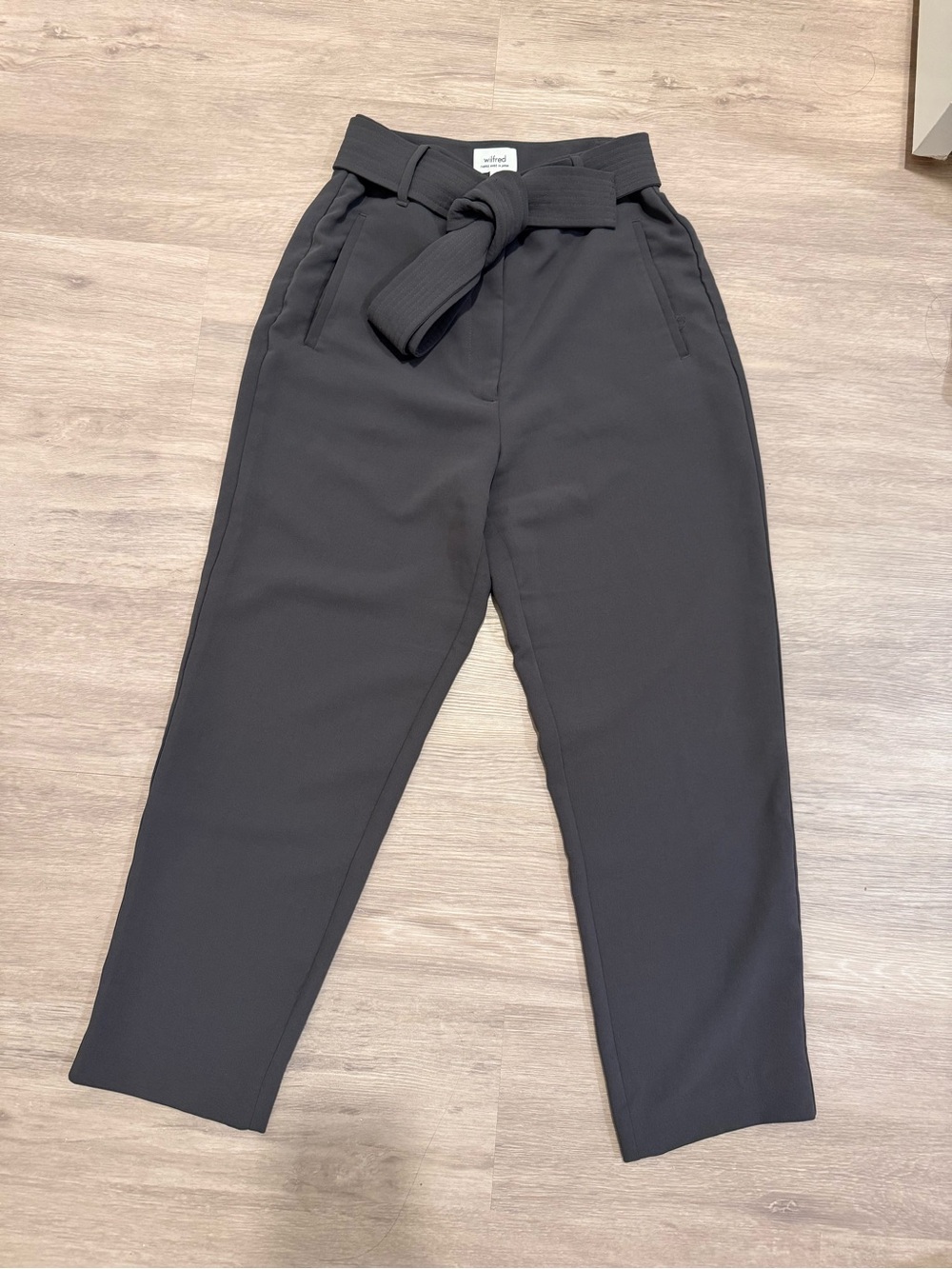 Aritzia High-Waist Tie Front Pants
